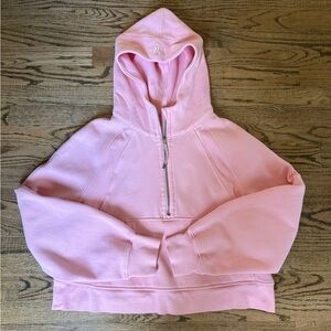 Lululemon Pink Scuba Half-Zip Hoodie